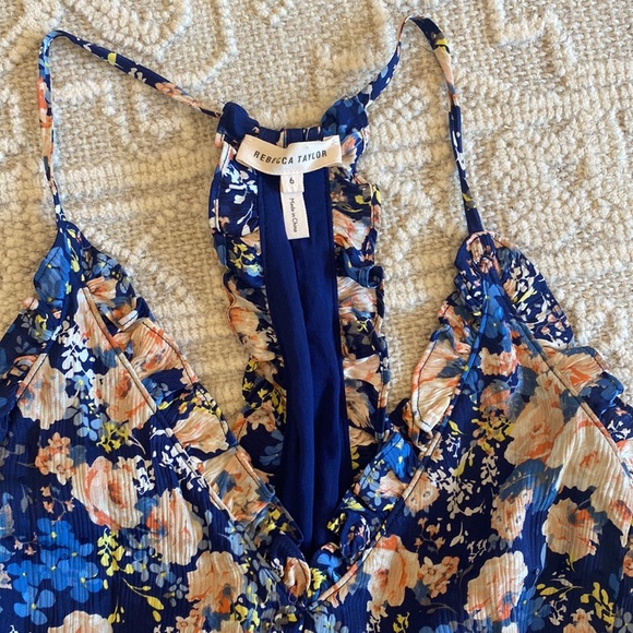 EUC Like New Rebecca Taylor floral dress size 6 - Picture 2 of 3